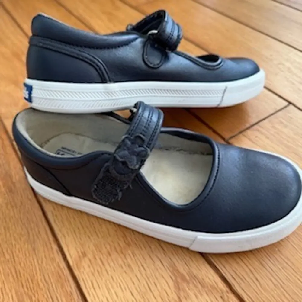 Keds Kids Ella Leather Mary Jane Sneakers - Navy Blue - US Size 11.5M